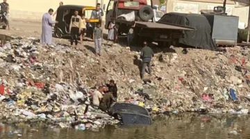 سقوط سيارة في ترعة الشرقاوية دون إصابات بقليوب