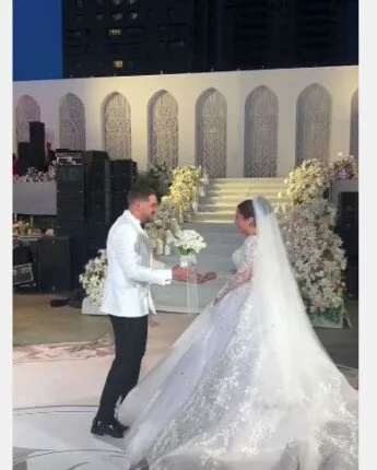 «صور».. رنا رئيس تحتفل بزفافها على «يسرى على» «صور».. رنا رئيس تحتفل بزفافها على «يسرى على»