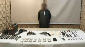 ضبط شخص لاتهامه بإدارة ورشة لتصنيع الأسلحة النارية بالقاهرة
