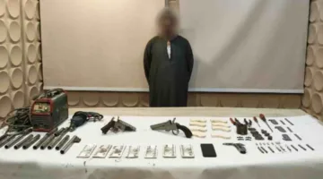 ضبط شخص لقيامه بإدارة ورشة لتصنيع الأسلحة النارية بالقاهرة