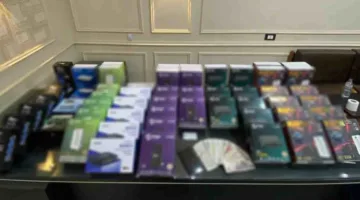 ضبط محل يبيع أجهزة الريسيفر المعدة لفك شفرات القنوات الفضائية 