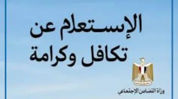 عاجل | كيفية الاستعلام عن تكافل وكرامة 2025 .. من خلال الرابط والخطوات