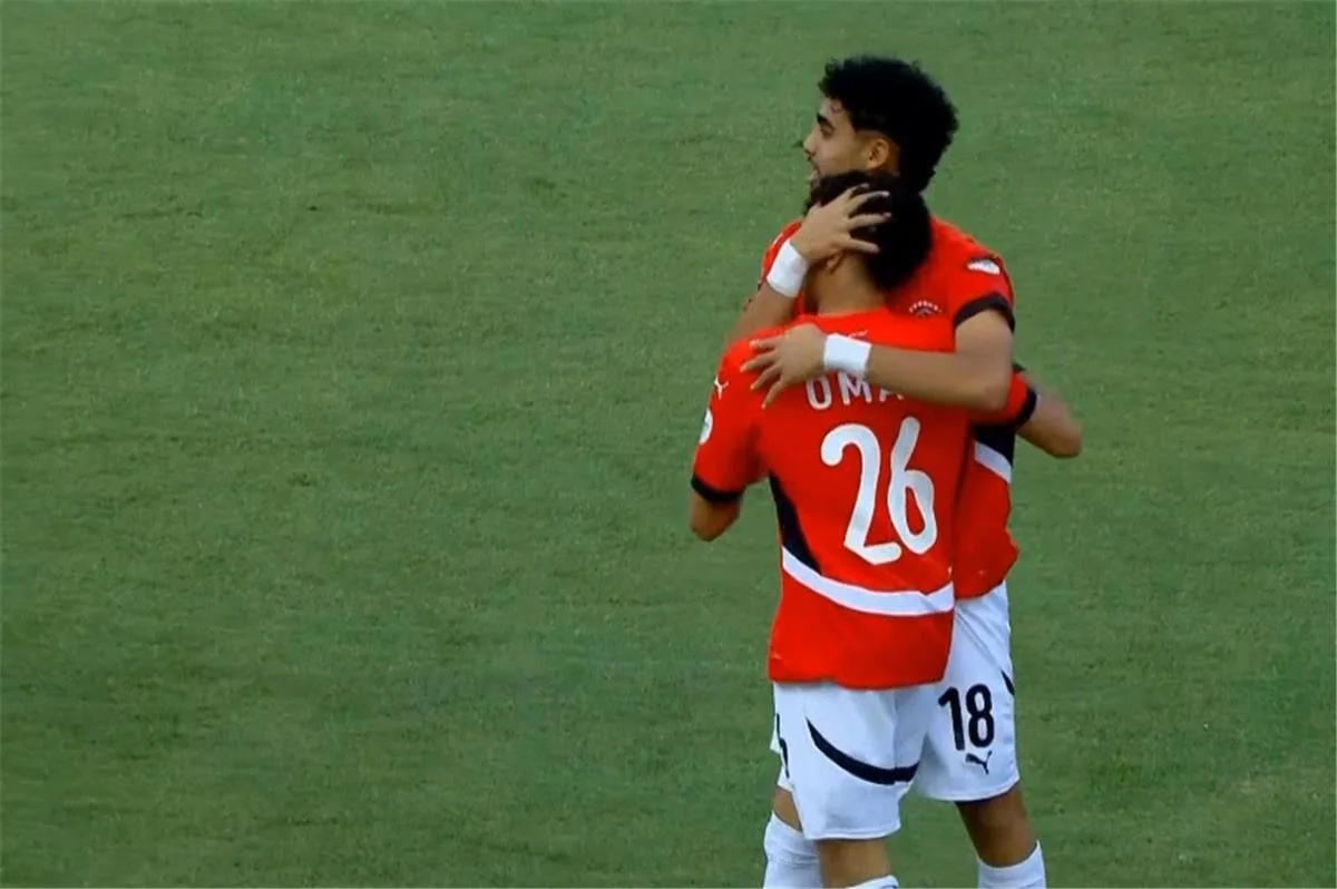 عمر أسامة يحرز الهدف الأول للمنتخب المصري في مواجهة نيجيريا