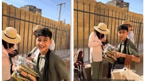 فرحة السياح أهم حاجة..أول تعليق من الطفل صاحب تريند البيع بالأسبانية: بقالي3 سنين شغال وتعلمت اللغة من الشارع فرحة السياح أهم حاجة..أول تعليق من الطفل صاحب تريند البيع بالأسبانية: بقالي3 سنين شغال وتعلمت اللغة من الشارع
