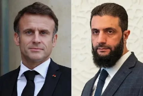 في أول زيارة له إلى أوروبا.. ماكرون يستقبل الرئيس السوري الأربعاء رغم الشكوك المتراكمة و”سيؤكّد دعم بناء سوريا مستقرّة تحترم كلّ مكوّنات المجتمع” في أول زيارة له إلى أوروبا.. ماكرون يستقبل الرئيس السوري الأربعاء رغم الشكوك المتراكمة و”سيؤكّد دعم بناء سوريا مستقرّة تحترم كلّ مكوّنات المجتمع”