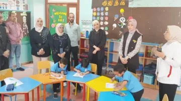 في إطار نشاطه اليومي.. وكيل وزارة تعليم الوادي الجديد يتفقد المدرسة اليابانية