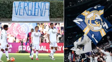 فيديو – مشجعو ريال مدريد الغاضبون: عارٌ!