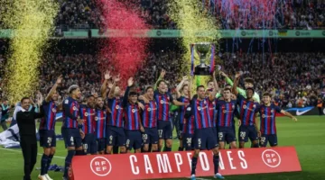 قائمة لاعبي برشلونة المتوجين بلقب الدوري الإسباني لعام 2025