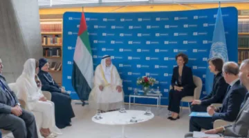 حاكم الشارقة يشارك في توقيع اتفاقية لتحويل أرشيف اليونسكو العالمي إلى الصيغة الرقمية بتمويل قدره 6 ملايين دولار أمريكي.