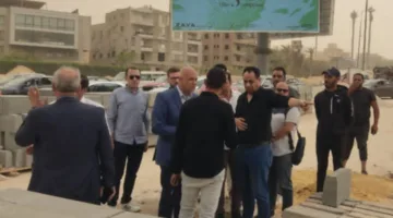 نائب رئيس هيئة المجتمعات العمرانية يزور مشروع تحسين محور 26 يوليو في مدينة 6 أكتوبر