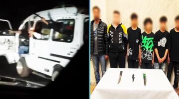كشف ملابسات قيام مستقلى سيارة بآداء حركات إستعراضية وبحوزتهم أسلحة بيضاء
