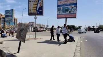للمرة الثانية.. حملة مكبرة لإزالة الإعلانات المخالفة ومنتهية التراخيص بالعاشر من رمضان