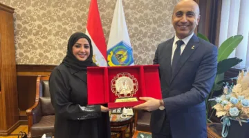 لمتابعة أحوال الطلاب الوافدين.. رئيس جامعة دمنهور يستقبل الملحق الثقافي لسفارة البحرين