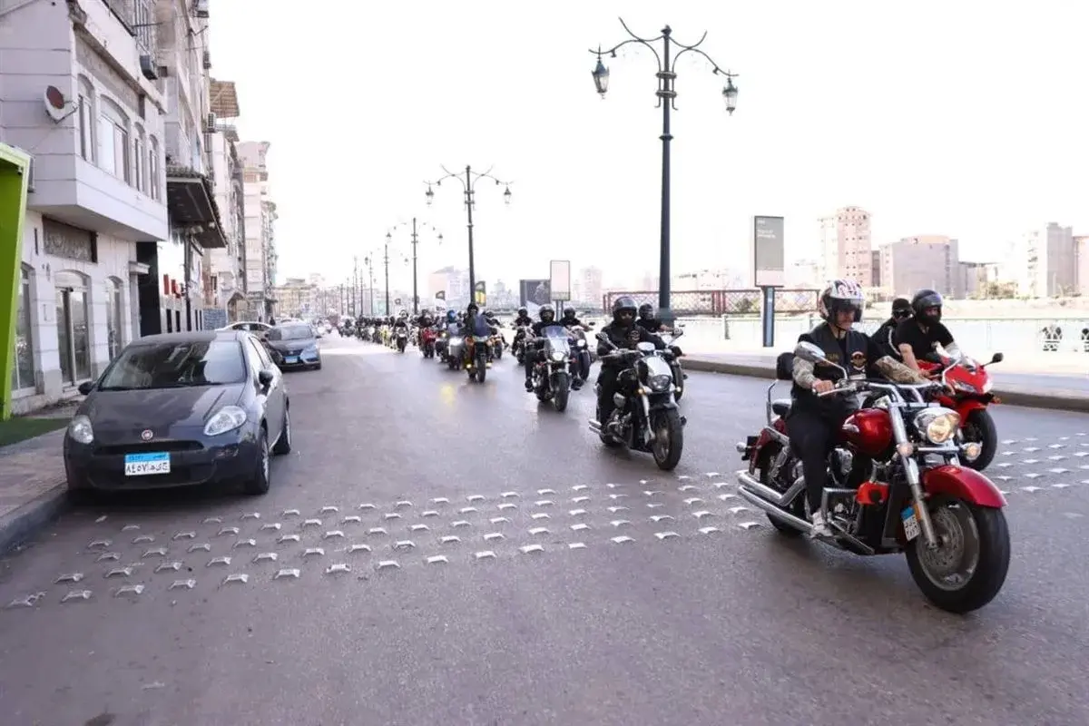 ماراثون دراجات بخارية لأول مرة في احتفالات العيد القومي لدمياط ماراثون دراجات بخارية لأول مرة في احتفالات العيد القومي لدمياط