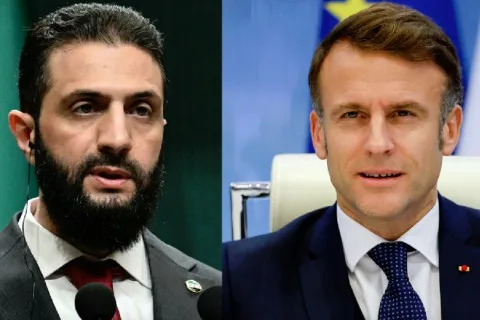 ماكرون يستقبل الشرع في العاصمة باريس بأول زيارة للرئيس السوري إلى أوروبا.. وهذه أبرز الملفات التي سيتم مناقشتها ماكرون يستقبل الشرع في العاصمة باريس بأول زيارة للرئيس السوري إلى أوروبا.. وهذه أبرز الملفات التي سيتم مناقشتها