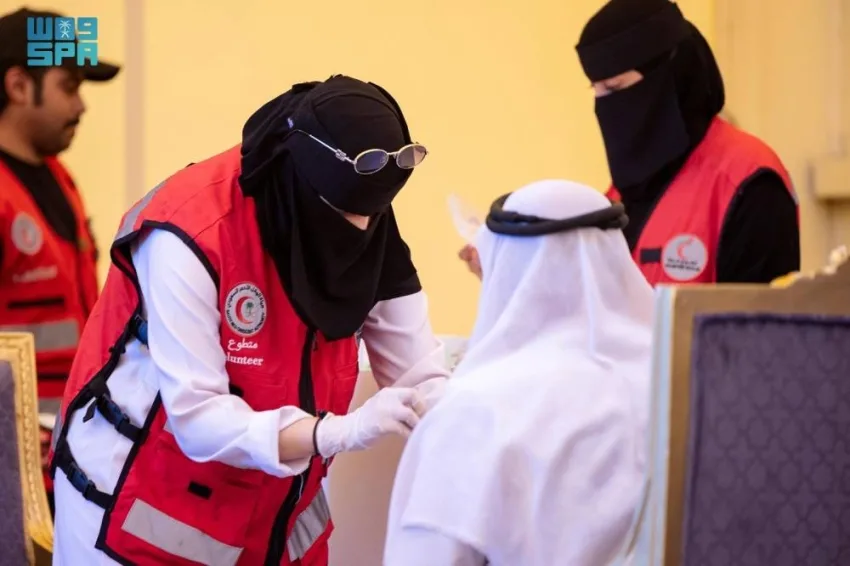 متطوعو منفذ جديدة عرعر: جهود متكاملة لخدمة الحجاج