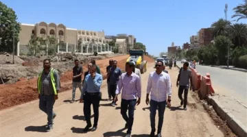 محافظ أسوان يكلف نائبه بمتابعة مشروع تطوير طريق السادات