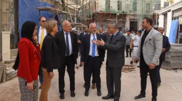 محافظ الإسكندرية وسفيرة الاتحاد الأوروبي يزوران مشروع إعادة إحياء شارع النبي دانيال