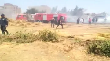 محافظ الغربية يتابع من مركز السيطرة جهود التعامل مع حريق بشونة كتان