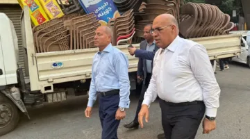 محافظ القاهرة يقود حملة مفاجئة لرفع الإشغالات وغلق المقاهي المخالفة بالزمالك | صور