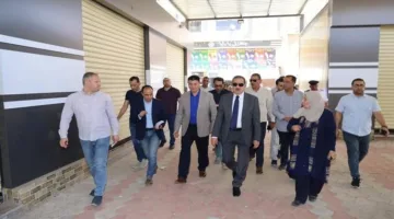 محافظ المنوفية يقوم بجولة في السوق الحضاري الجديد بمنطقة سيدي خميس في شبين الكوم