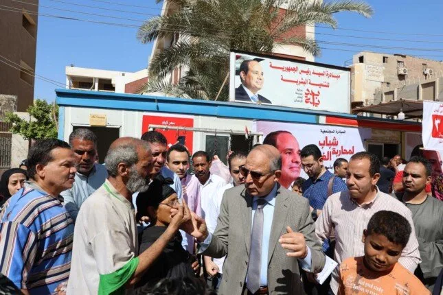محافظ المنيا يطلق مركزاً لبيع اللحوم المحلية بأسعار مخفضة بمناسبة عيد الأضحى المبارك محافظ المنيا يطلق مركزاً لبيع اللحوم المحلية بأسعار مخفضة بمناسبة عيد الأضحى المبارك