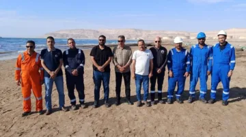 محافظ جنوب سيناء  يتابع جهود احتواء أزمة التلوث في أبورديس