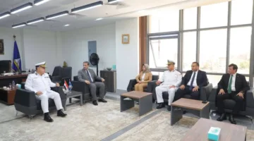 محافظ دمياط يستقبل مدير الأمن لبدء احتفالات العيد القومي لدمياط