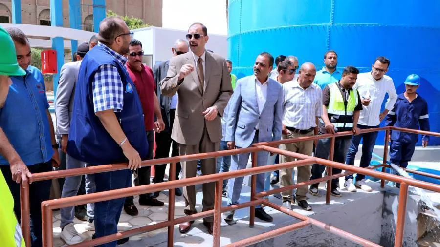 محافظ سوهاج يقوم بزيارة محطة مياه الأحايوة المدمجة في مركز أخميم محافظ سوهاج يقوم بزيارة محطة مياه الأحايوة المدمجة في مركز أخميم