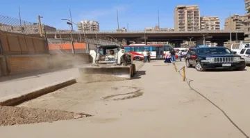 محافظة الجيزة تقود حملات تنظيف وإزالة في منطقة العروبة بحي الطالبية