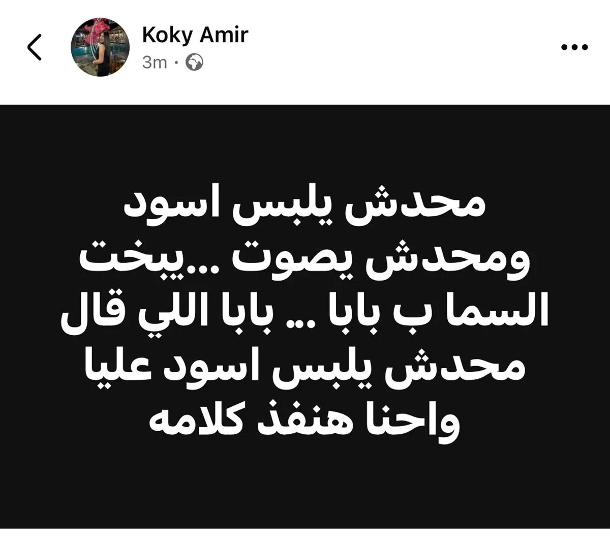 محدش يلبس أسود.. ابنة المصور أمير رشدي تكشف وصية والدها محدش يلبس أسود.. ابنة المصور أمير رشدي تكشف وصية والدها
