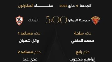 محمد الحنفي حكمًا لمباراة الزمالك وسيراميكا كليوباترا.. وطارق مجدي لـ لقاء بيراميدز والبنك الأهلي