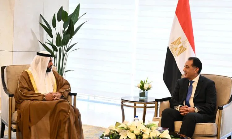 مدبولي يعرض مجموعة من الفرص الاستثمارية مع ولي عهد الفجيرة مدبولي يعرض مجموعة من الفرص الاستثمارية مع ولي عهد الفجيرة