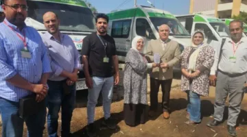 مدير الصحة بالقليوبية يتفقد أعمال القافلة الطبية المجانية بقرية طحلة ببنها