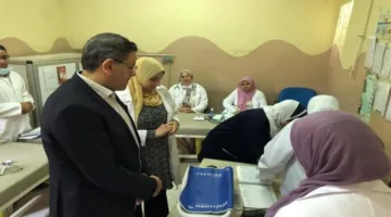 مدير صحة المنوفية يتفقد مستشفى بركة السبع