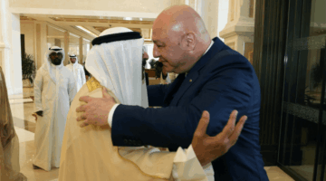 مراسم مغادرة الرئيس عون من مطار الكويت الدولي