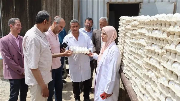 مساعد السكرتير العام في بني سويف يراقب مشاريع الدواجن المركزية