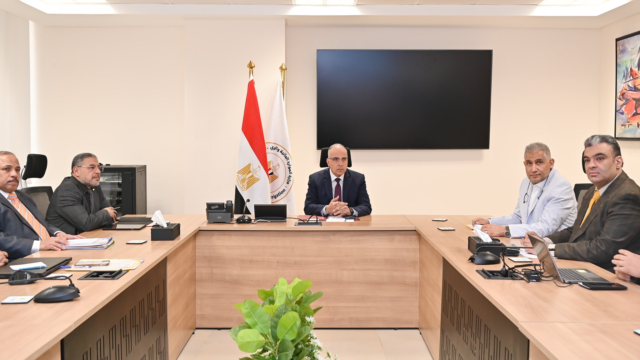 مصر تبحث موقف مشروع الإدارة الذكية للموارد المائية بقطاع الزراعة مصر تبحث موقف مشروع الإدارة الذكية للموارد المائية بقطاع الزراعة