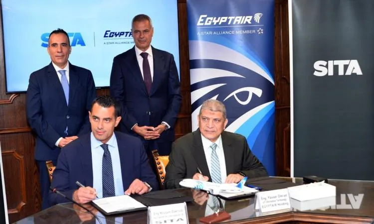 مصر للطيران تبرم اتفاقية شراكة مع SITA المتخصصة في تكنولوجيا المعلومات مصر للطيران تبرم اتفاقية شراكة مع SITA المتخصصة في تكنولوجيا المعلومات