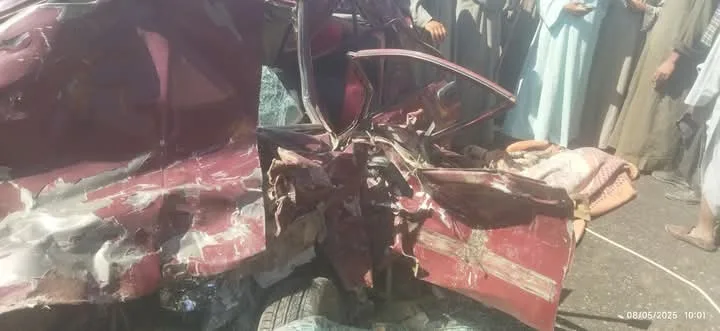 مصرع شخصين في تصادم ملاكي وسيارة نصف نقل بسوهاج | صور مصرع شخصين في تصادم ملاكي وسيارة نصف نقل بسوهاج | صور
