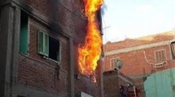 مصرع صغير في حريق محل ببرج سكني بفيصل