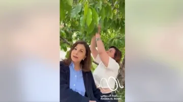 إلهام شاهين تمزح مع ماجدة الرومي: أخذت الكرز لكنها أكلته!