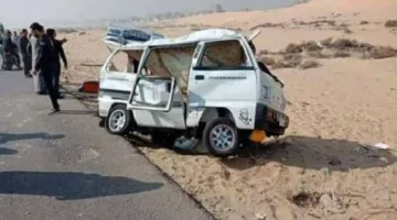 حادث انقلاب سيارة سوزوكي يؤدي إلى إصابة 11 فردًا في شبين القناطر بالقليوبية
