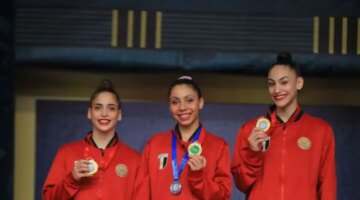 منتخب مصر للجمباز الإيقاعي يتربع على عرش البطولة الأفريقية بالقاهرة
