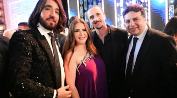 منهم أشرف زكي وروجينا.. الكابلز يخطفون الأنظار فى حفل زفاف رنا رئيس