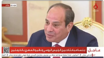 مُشيدًا بحفاوة الاستقبال.. الرئيس السيسى يُهنئ "بوتين" باحتفالات عيد النصر