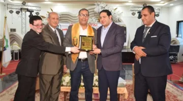 نائب محافظ بني سويف يشهد الاحتفال السنوي للاتحاد المحلي لنقابات العمال