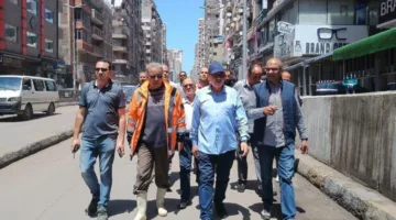 نائب وزير الإسكان يقوم بزيارة محافظة الإسكندرية عقب الأحوال الجوية غير المستقرة