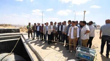 وزير الإسكان يتفقد مشروع تنفيذ الخط الإضافي (2200مم) من مأخذ المعادى