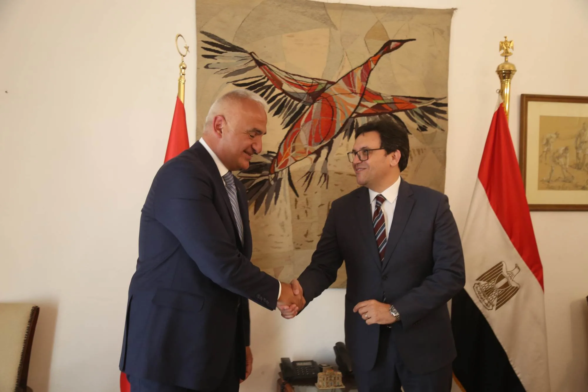 وزير الثقافة يستقبل نظيره التركي لبحث أطر التعاون الثقافي وزير الثقافة يستقبل نظيره التركي لبحث أطر التعاون الثقافي